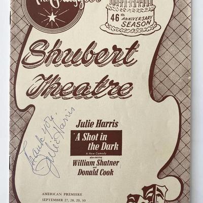 Shot in the Dark Julie Harris signed program