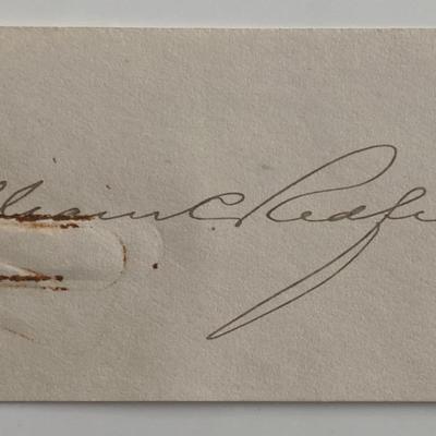 U.S. Secretary of Commerce William C. Redfield original signautre