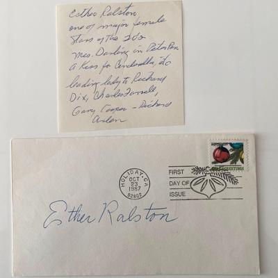 Leading Lady Esther Ralston signed cover