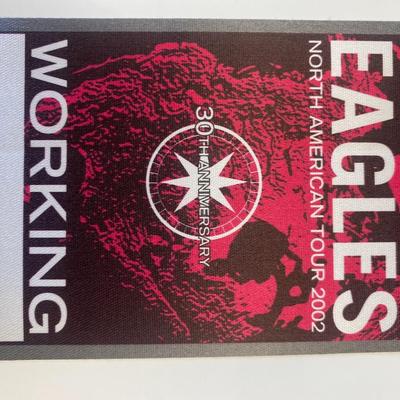 Eagles concert backstage pass