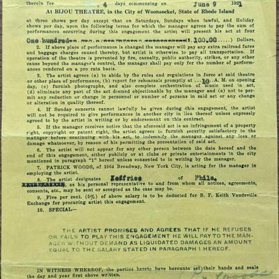 Dolly Dumplin Signed Contract