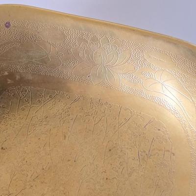 Antique Pickard Etched Gold Tray Set on Limoges Porcelain – Early 20th Century