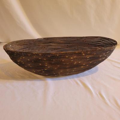 Wooden Bird Art and Mesh Basket (D-EL)
