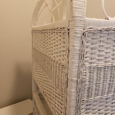 Wicker Over-The-Toilet Storage Unit (PBB-KD)