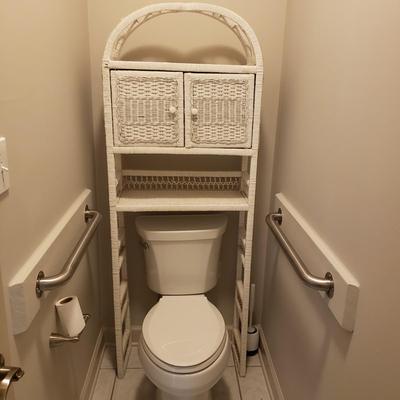 Wicker Over-The-Toilet Storage Unit (PBB-KD)