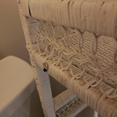 Wicker Over-The-Toilet Storage Unit (PBB-KD)