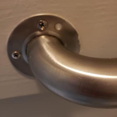 Two Stainless Grab Bars and TP Holder (PBB-KD)