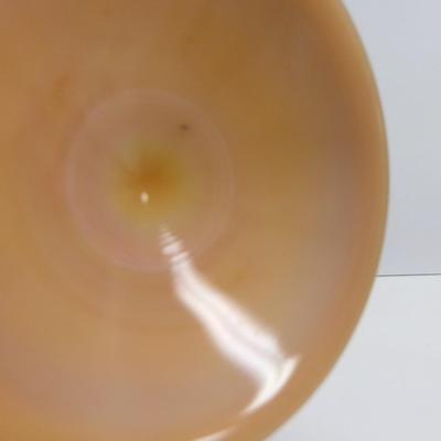 L. E. Smith Cream To Orange Glass Vase Approx 18" Tall #17