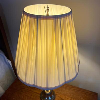 Pair of Vintage Brass Table Bed Side Lamps