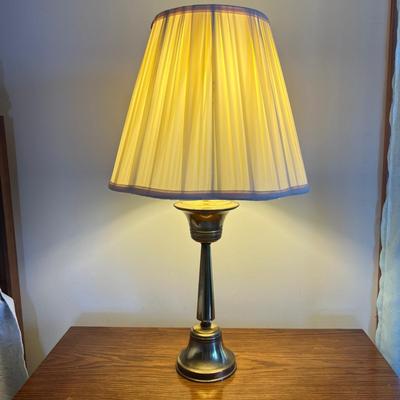 Pair of Vintage Brass Table Bed Side Lamps