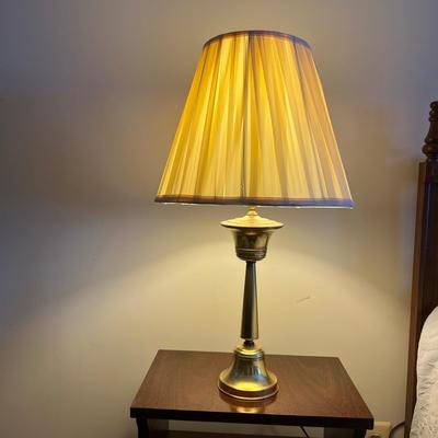 Pair of Vintage Brass Table Bed Side Lamps