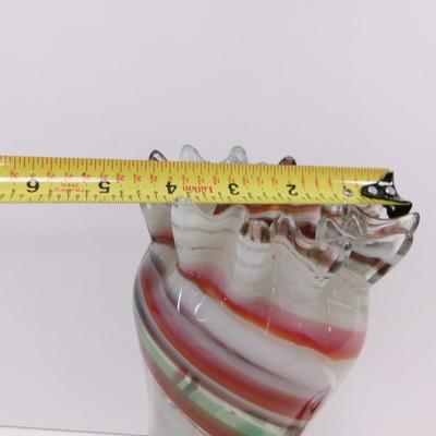 Swirl Glass Vase Approx 13" Tall #31
