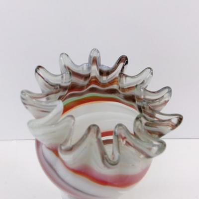 Swirl Glass Vase Approx 13" Tall #31