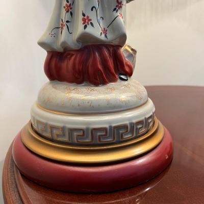 Vintage Pair of Porcelain Oriental Table Lamps