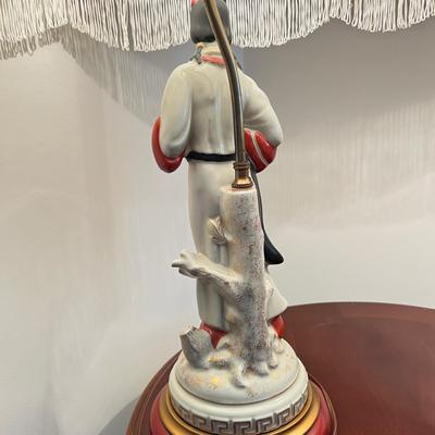 Vintage Pair of Porcelain Oriental Table Lamps
