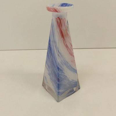 Vintage Lavorazione Italy Arte Murano Glass Perfume Bottle No Stopper Approx 7 1/2" Tall #33