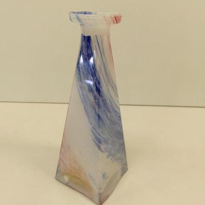Vintage Lavorazione Italy Arte Murano Glass Perfume Bottle No Stopper Approx 7 1/2" Tall #33