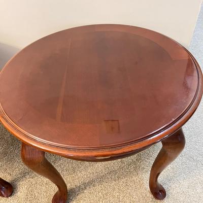 Pair of Queen Anne Style End Tables