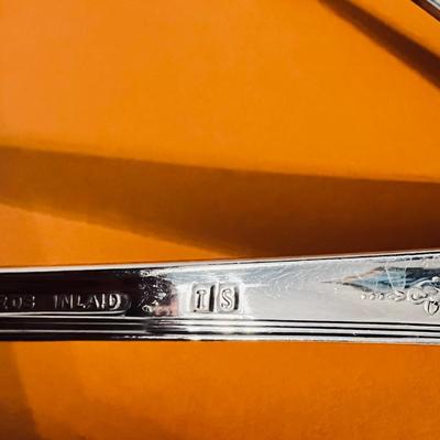 Vintage Holmes & Edwards Inlaid Silver Flatware 46 Pc Set "Youth" Pattern