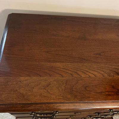 Queen Anne Style 4 Drawer Silver Chest