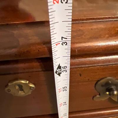 Queen Anne Style 4 Drawer Silver Chest