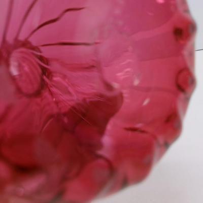 Fenton Cranberry Hand Blown Glass Vase #41