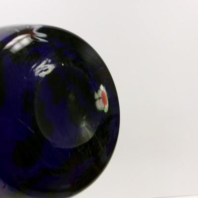 Vintage Murano Style Cased Vase 10 3/4" Tall