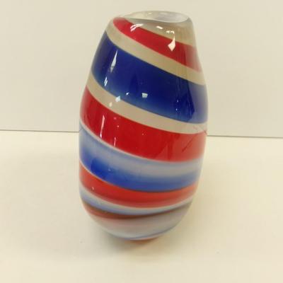 Murano Style Oval Fishbowl Hand Blown Glass #43
