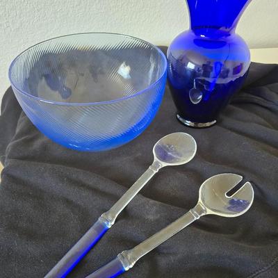 Cobalt Blue Glass Collection – 4pc Set