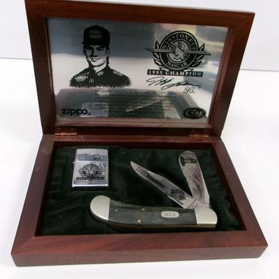 1995 Champion Case XX Jeff Gordon Knife & Zippo Lighter #11