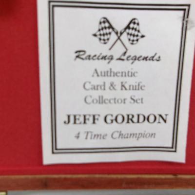 Racing Legends Authentic Card & Knife Collector Set Jeff Gordon 4 Time Champion #12