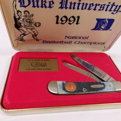 Duke University 1991 National Basketball Champions Case XX Knife #17