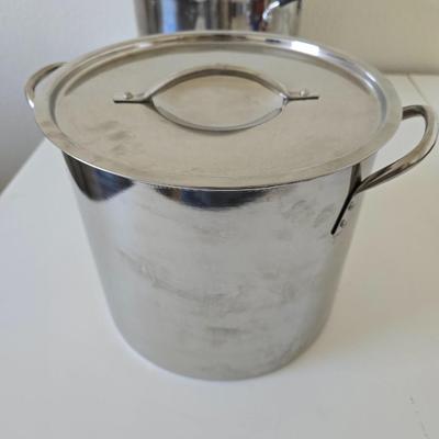 Heavy-Duty Stainless Steel Stock Pot Set – 2 Pots + Lids