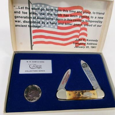 Case XX 25th Anniversary John F. Kennedy 35th President 1 Of 1500 Coin & Knife #21