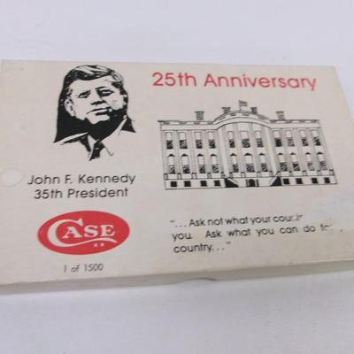 Case XX 25th Anniversary John F. Kennedy 35th President 1 Of 1500 Coin & Knife #21