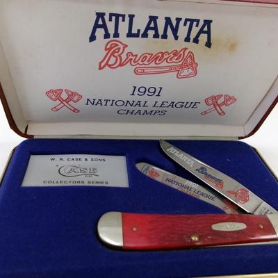 Case XX Atlanta Braves 1991 National League Champs Knife #22
