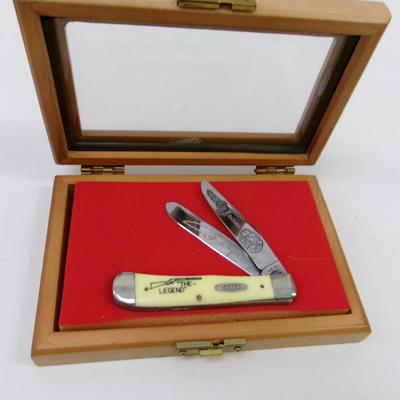 Case XX Yellow John Wayne The Legend Trapper Knife #24