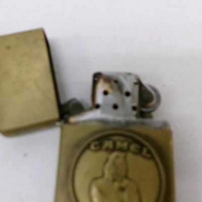 Zippo Camel Brass Lighter & Holder Case #1