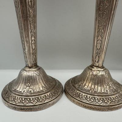 Weighted Sterling Silver Candlestick Holders (See Details)