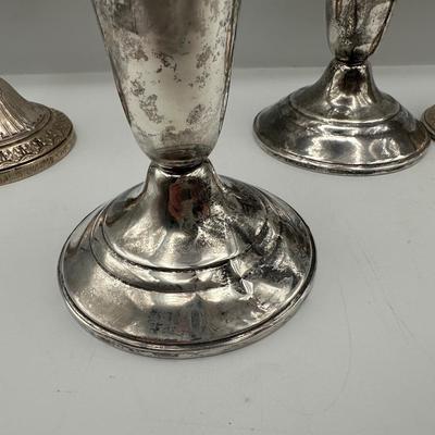 Weighted Sterling Silver Candlestick Holders (See Details)