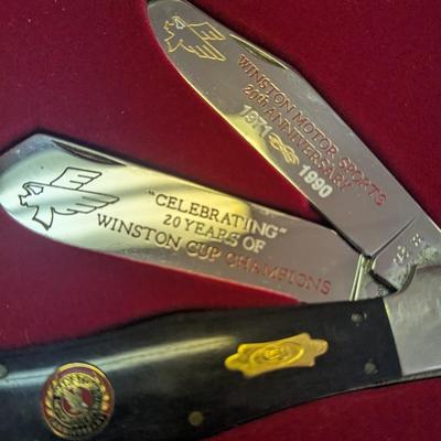 20th Anniversary Case XX Winston Cup Mint Full Knife Set in Original Box 0123 1/1500