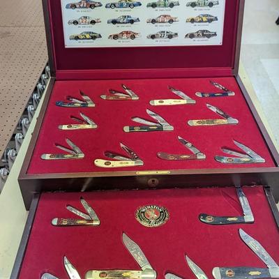 20th Anniversary Case XX Winston Cup Mint Full Knife Set in Original Box 0123 1/1500