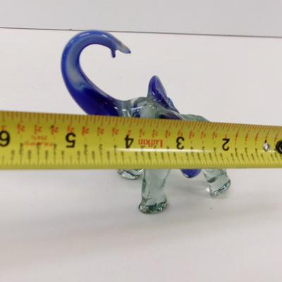 Hand Blown Elephant Art Glass