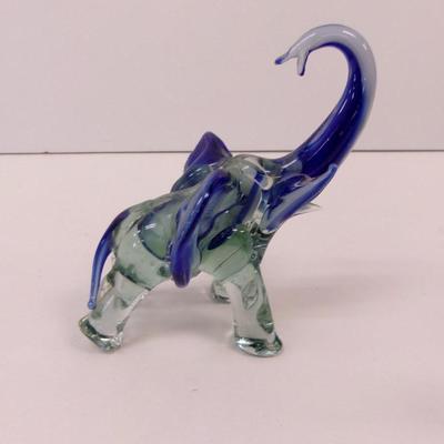 Hand Blown Elephant Art Glass