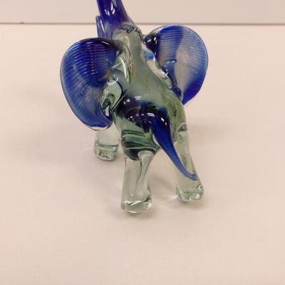 Hand Blown Elephant Art Glass