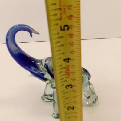 Hand Blown Elephant Art Glass