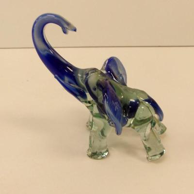 Hand Blown Elephant Art Glass