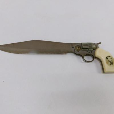 Vintage Sheriff Pistol Revolver Gun Knife