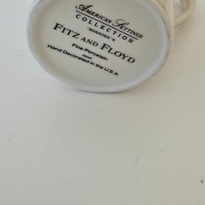 Fitz & Floyd “Roanoke” Creamer & Sugar Bowl Set