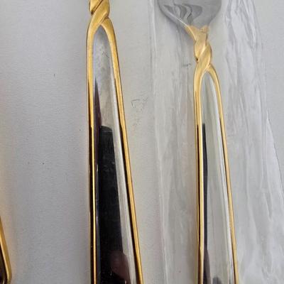 Mikasa “Pirouette” Flatware – Gold Accent (5-Piece Set) Buy 1 or buy 14 - you choose how many sets to purchase